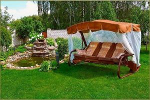 Вуличні гойдалки, це відпочинок і прикраса дизайну двору: 45 красивих ...
